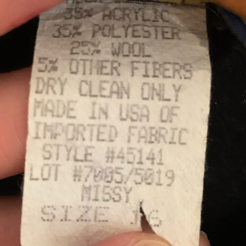 Willow Ridge‎ Wool Blend Vintage Women’s  16 Blazer Jacket